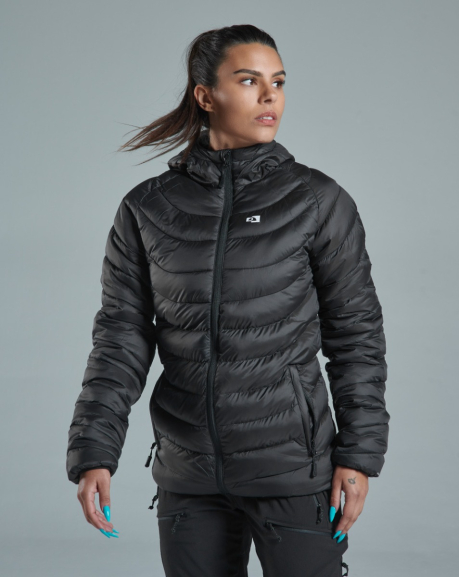 Jaqueta Puffer All Gender Fur Seal - Preta