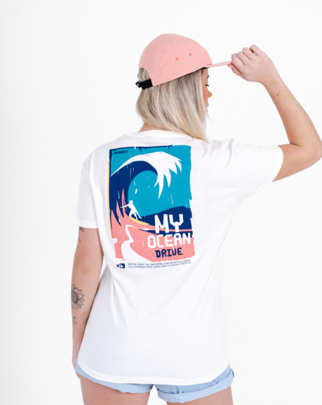 Camiseta All Gender Ocean Drive - Off White