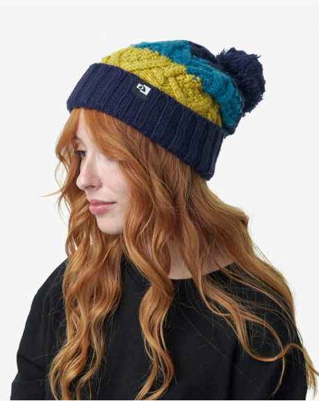 Gorro Everest Listrado - Azul Marinho