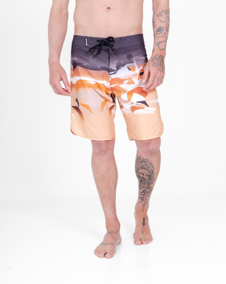 Boardshort Knots - Amarelo e Grafite