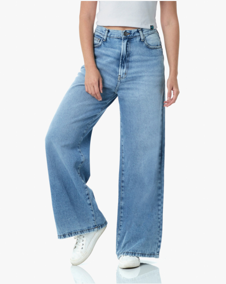 Calça Jeans Feminina Wide Leg Sunrise